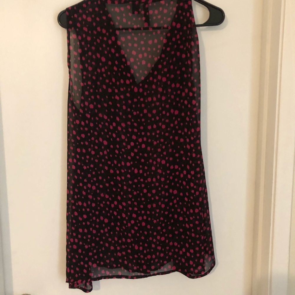 Polka dot button down shirt